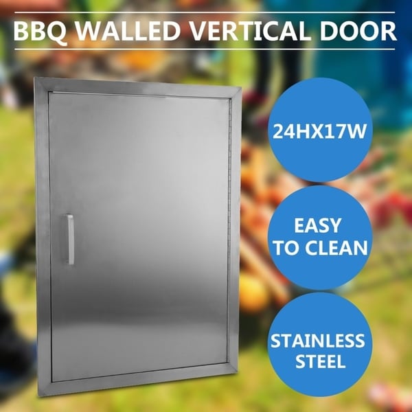 Shop Kitchen Cabinets Stainless Steel Access Door Bbq Walled