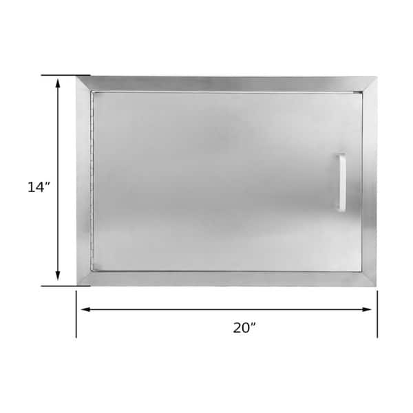 Shop Kitchen Cabinets Stainless Steel Access Door Bbq Walled