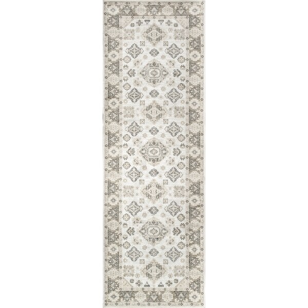 Shop Westfield Home Lelaliah Remiel Cream Faux Silk Runner Rug - 3' x ...