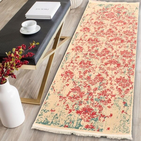 Passion fruit Vintage Area Rug - 2'6" x 7'9"