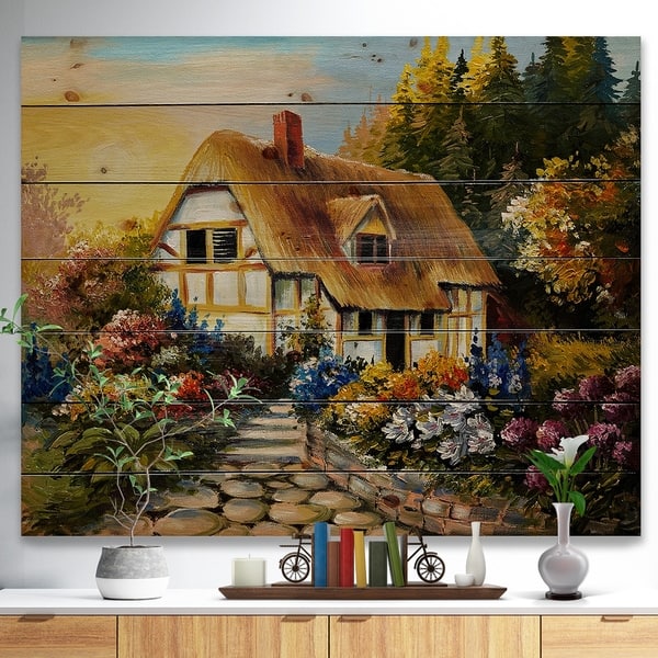 Shop Designart Fairy House Oil Painting Landscape Print On