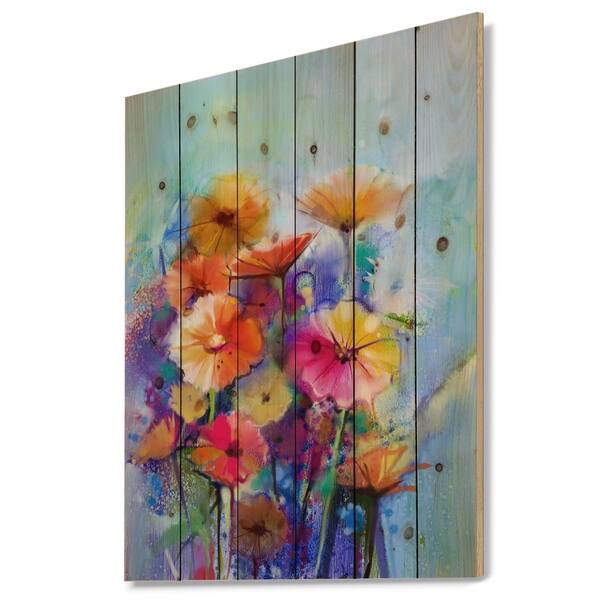 Shop Designart Abstract Floral Watercolor Painting Floral Print