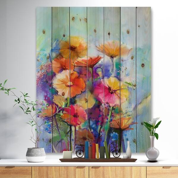 Shop Designart Abstract Floral Watercolor Painting Floral Print