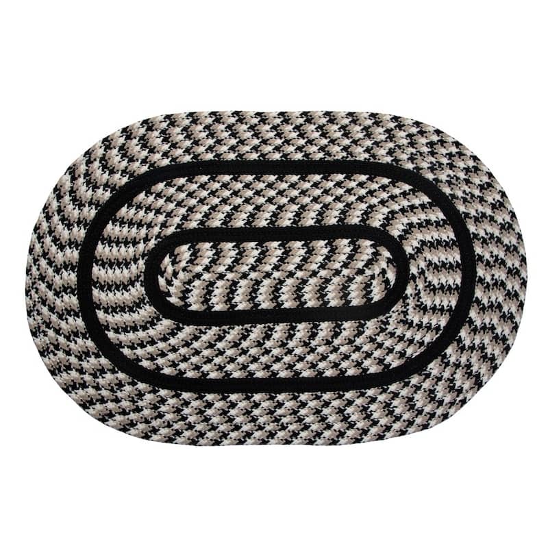 Better Trends Chenille Solid & Tweed Braid Collection is Durable and Stain Resistant Reversible Indoor Area Utility Rug