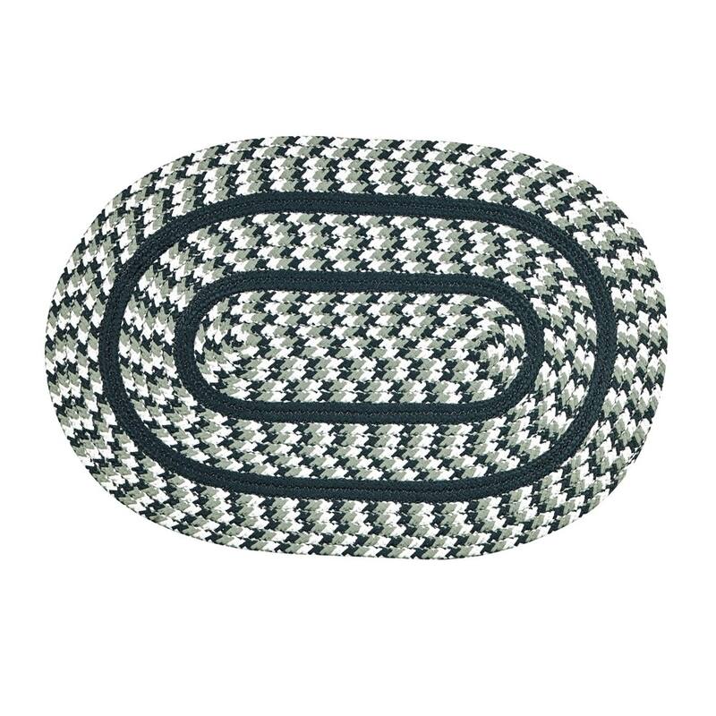 Better Trends Chenille Solid & Tweed Braid Collection is Durable and Stain Resistant Reversible Indoor Area Utility Rug