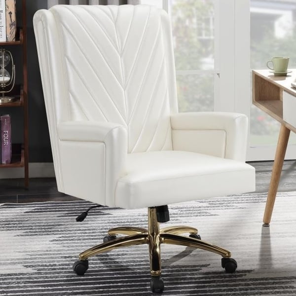 Shop Modern Design Pearl White Executive Office Chair with