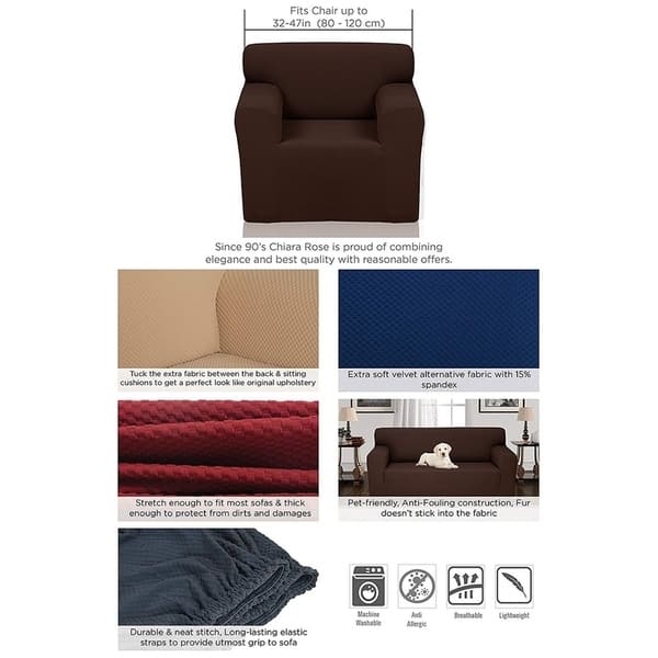 Luxury Home Hotel Anti Slip Stretch Slipcover Luxury Home Hotel Anti Slip