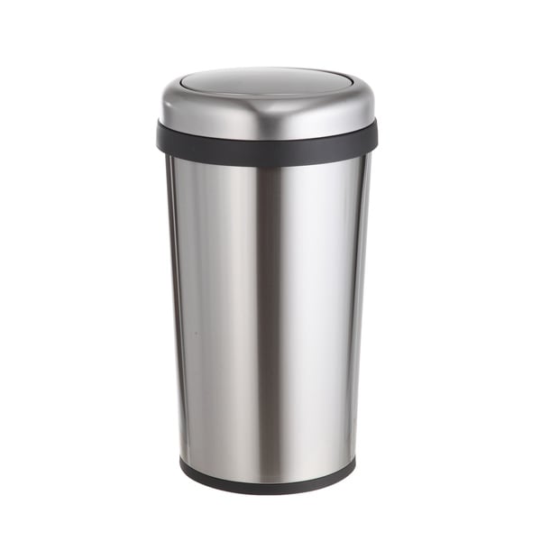Home Zone Round 12 Gallon Trash Can Va41370a Free Shipping Home Zone Round 12 Gallon Trash Can Va41370a