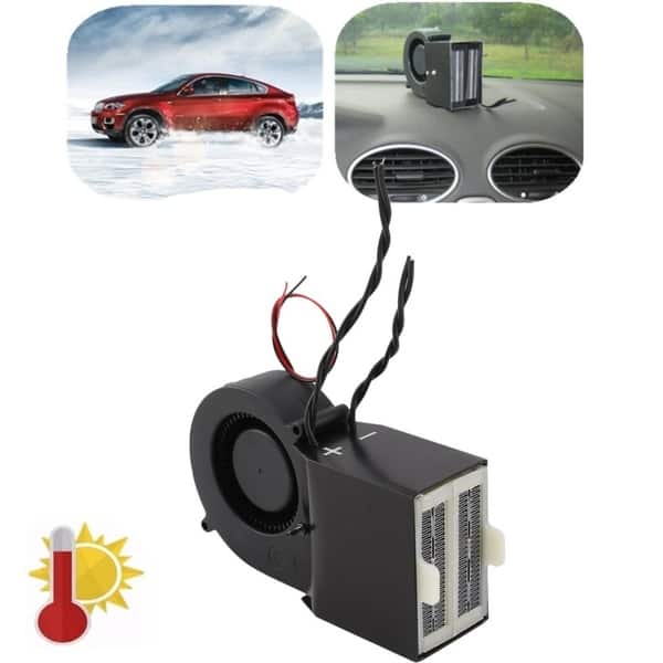 Car Fan Heater 24V 300W Cooling Fan Car Defroster Auto Winter Heaters Vehicle Window Glass Defog Windshield Demister for Glasses Agricultural Vehicle