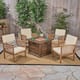 Option brown patina finish + brown + cream cushion