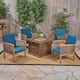 Option brown patina finish + brown + dark teal cushion