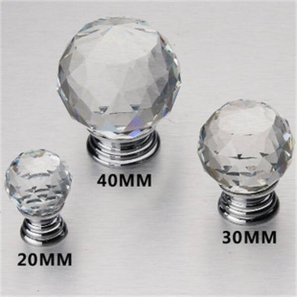 Shop 4pcs Set Crystal Glass Acrylic Door Knobs Drawer Cabinet
