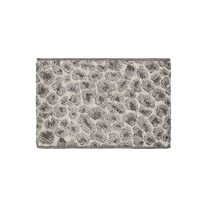 Authentic Hotel and Spa Turkish Cotton Cheetah Jacquard Trim White 3-piece Towel Set