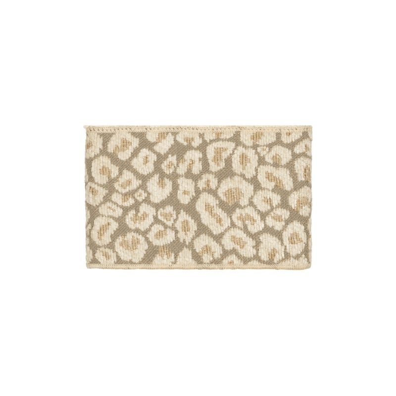 Authentic Hotel and Spa Turkish Cotton Cheetah Jacquard Trim Cream 4-piece Washcloth Set