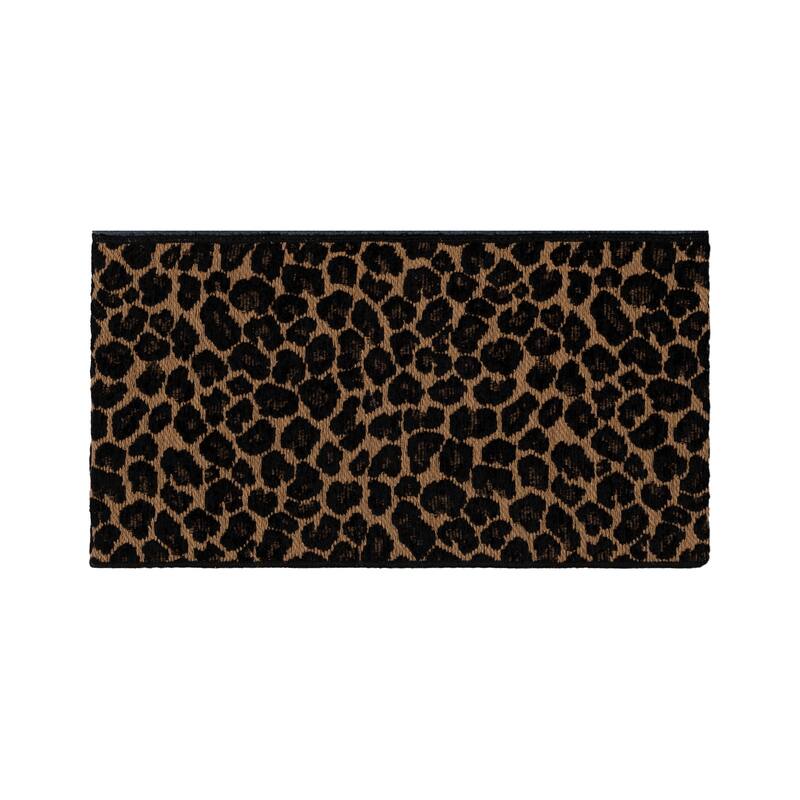 Authentic Hotel and Spa Turkish Cotton Cheetah Jacquard Trim Midnight Blue Bath Towel