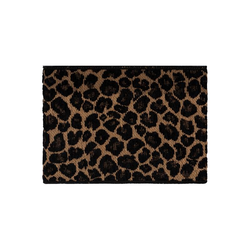 Authentic Hotel and Spa Turkish Cotton Cheetah Jacquard Trim Midnight Blue 4-piece Hand Towel Set