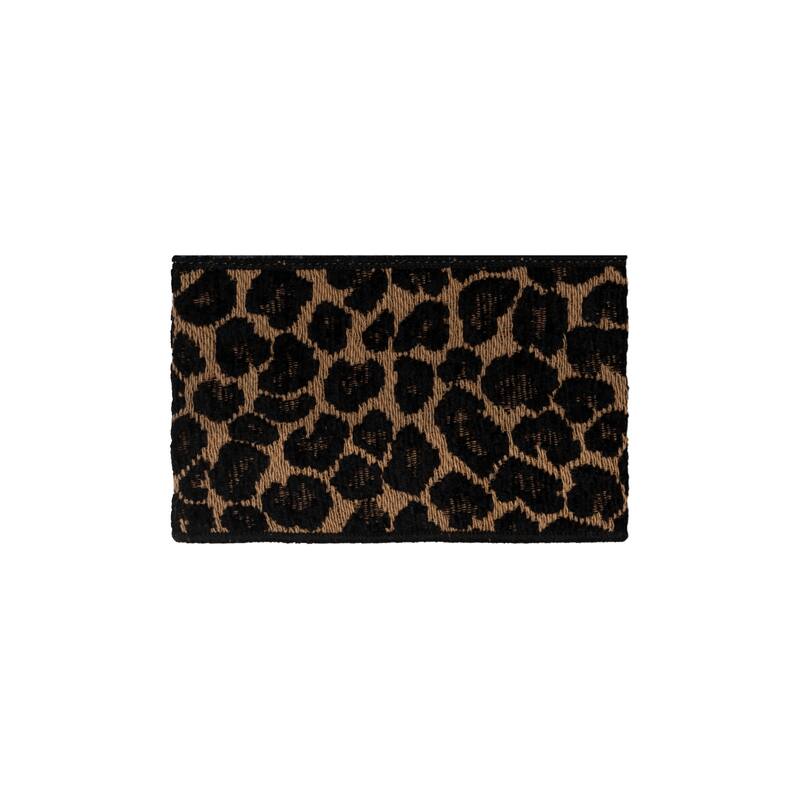 Authentic Hotel and Spa Turkish Cotton Cheetah Jacquard Trim Midnight Blue 4-piece Washcloth Set