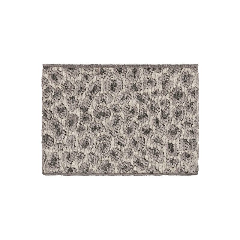 Authentic Hotel and Spa Turkish Cotton Cheetah Jacquard Trim Light Grey 3-piece Towel Set