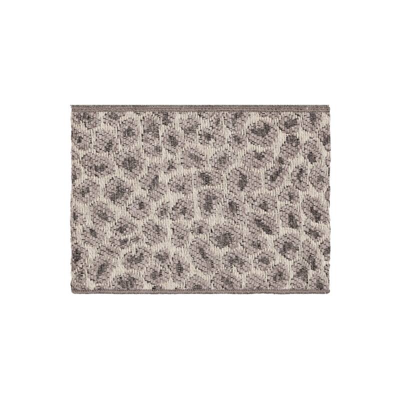 Authentic Hotel and Spa Turkish Cotton Cheetah Jacquard Trim Dark Grey 2-piece Hand Towel Set