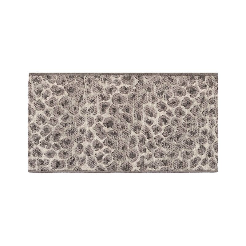 Authentic Hotel and Spa Turkish Cotton Cheetah Jacquard Trim Dark Grey 8-piece Towel Set