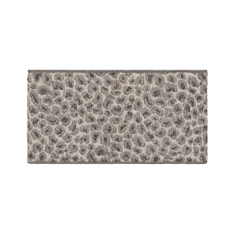 Authentic Hotel and Spa Turkish Cotton Cheetah Jacquard Trim Light Grey 4-piece Bath Towel Set