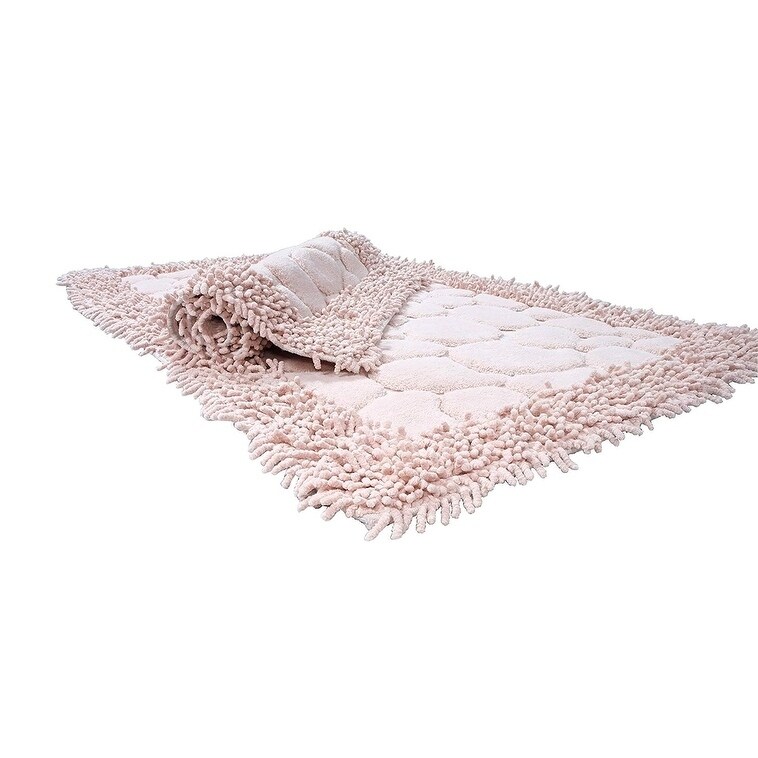 Luxury Home Hotel Soft Turkish Cotton 2 Piece Bath-Mat - 23x40/23x19 - Bed  Bath & Beyond - 23118188