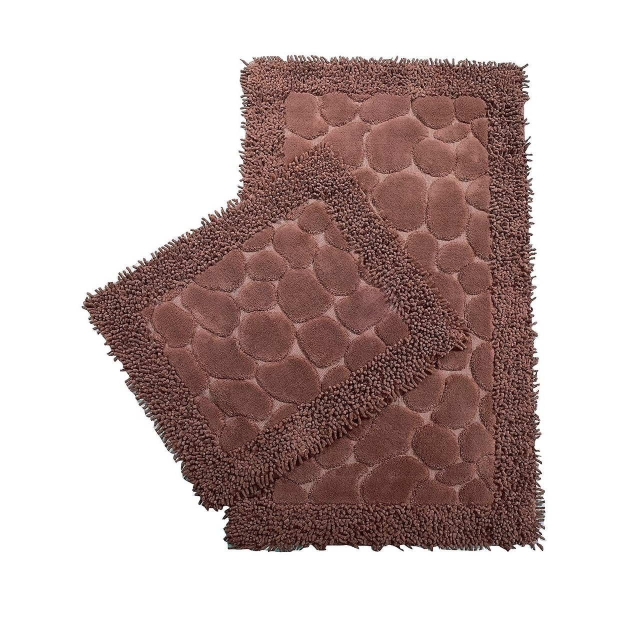 Luxury Home Hotel Soft Turkish Cotton 2 Piece Bath-Mat - 23x40/23x19 - Bed  Bath & Beyond - 23118188