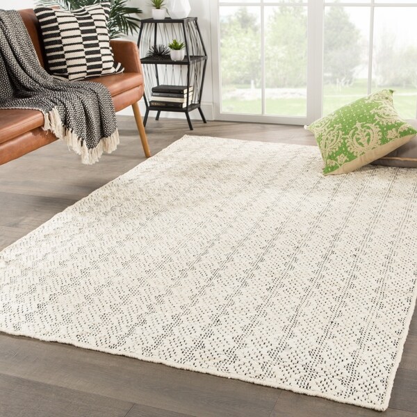 Sarasota Natural Geometric Ivory White Black Area Rug 8 9 Sarasota Natural Geometric Ivory White Black Area Rug