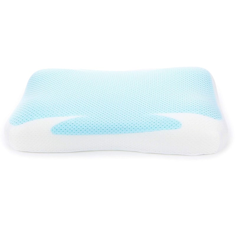 Cheer Collection Memory Foam Ventilated Pillow - White