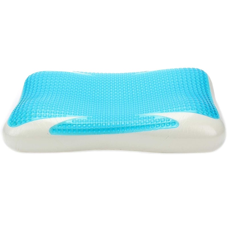 Cheer Collection Memory Foam Ventilated Pillow - White
