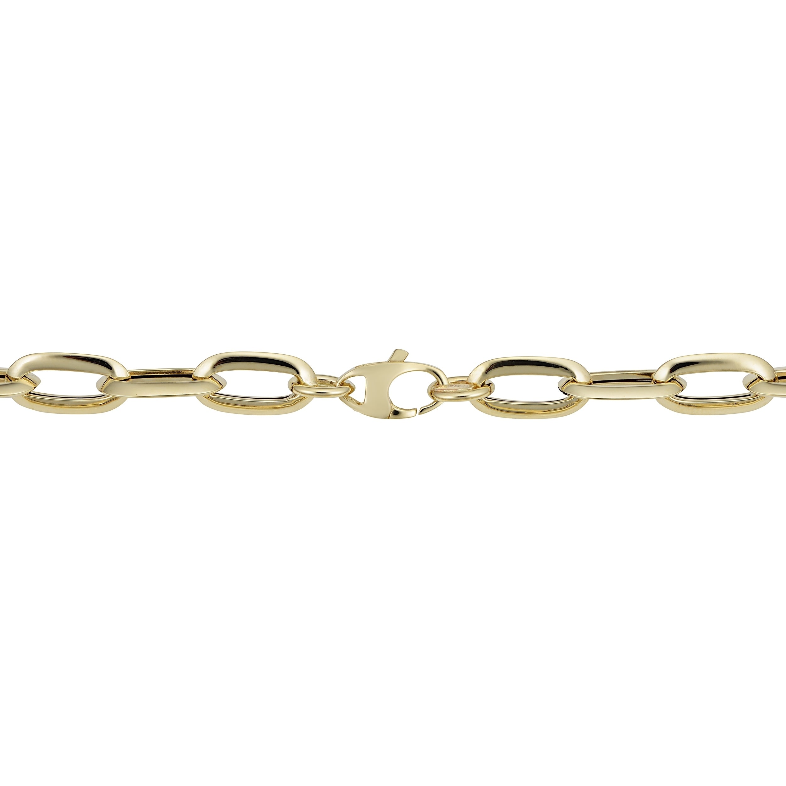 Sterling Silver Polished 0.6mm Oval Box Chain Necklace With Lobster Clasp Length 18 Inch