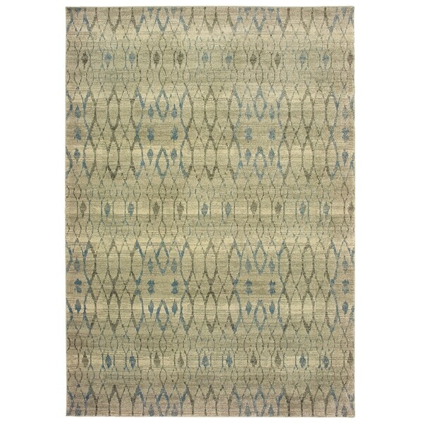 Rectangle Rug/ Raleigh 5 Ft. 3 In. X 7 Ft. 6 In./ Casual/ Geometric - 5' 3" x 7' 6"