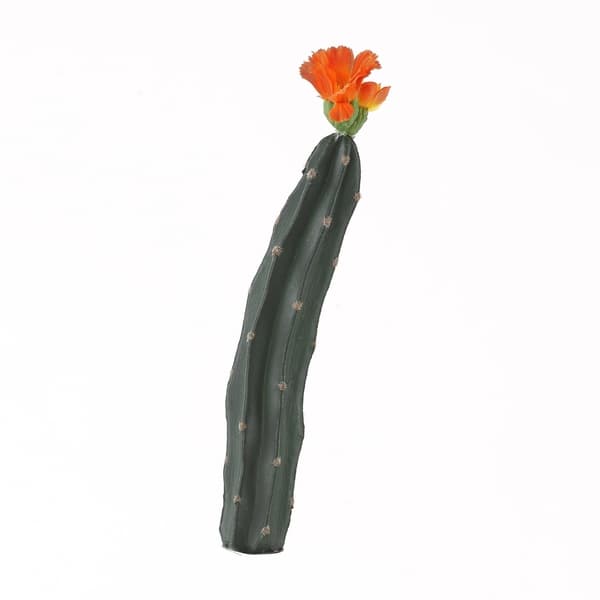 Mini Column Cactus with Orange Bloom - Bed Bath & Beyond - 23118934