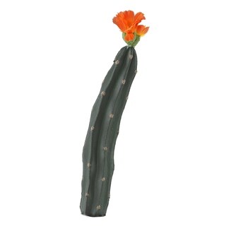 Mini Column Cactus with Orange Bloom - Bed Bath & Beyond - 23118934