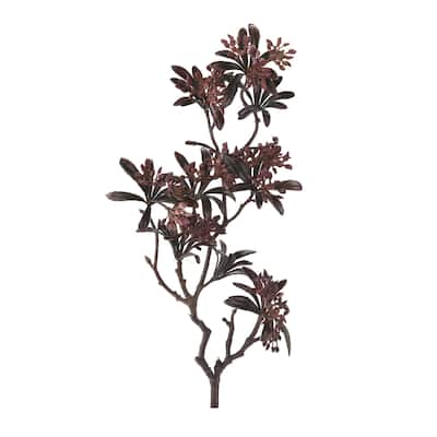 21-inch Burgundy Flower Bud Spray