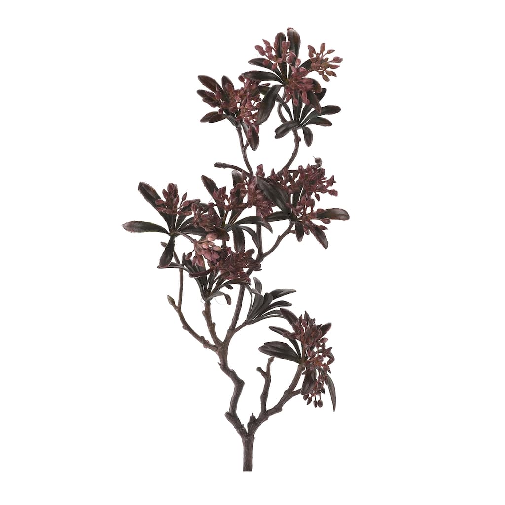 21-inch Burgundy Flower Bud Spray