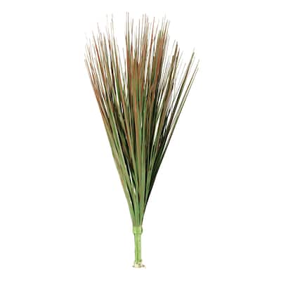 14-inch Burgundy/ Green Onion Grass - Burgundy and Green