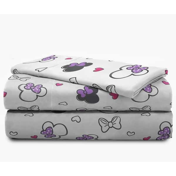 Shop Disney Minnie Mouse Purple Love 4 Piece Twin Bed Set On