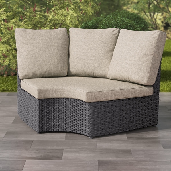 Havenside Home Tybee Distressed Charcoal Grey Weather Curved Havenside Home Tybee Distressed Charcoal Grey Weather Curved Corner Patio Chair