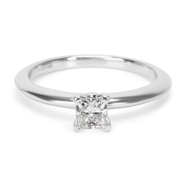 Shop Pre-Owned Tiffany & Co. Diamond Engagement Ring in Platinum 0.27 ctw - Free Shipping Today ...