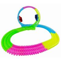 Magic Twisting Light Up Glow In The Dark Race Car Track 360 LOOP Set w/ 1 Car