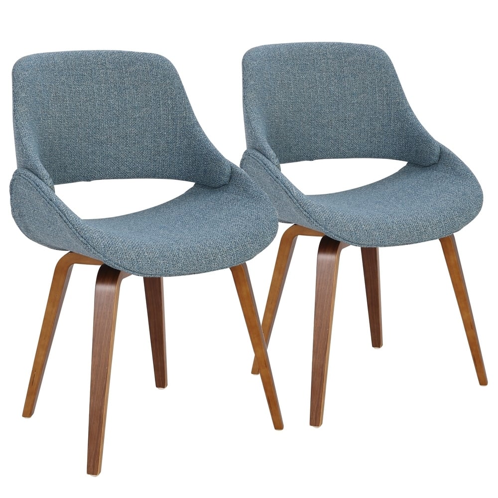 Carson Carrington Svellingen Mid-Century Modern Cross Frame Bent Wood Chair (Set of 2)