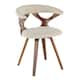 Option Cream Fabric/Walnut