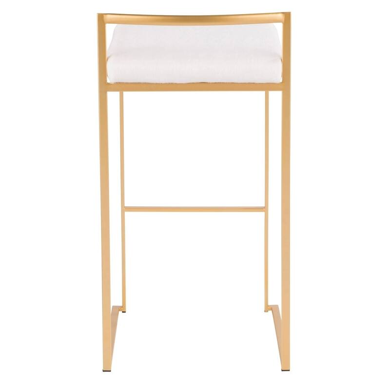 Silver Orchid Forrest Gold Stackable Bar Stools (Set of 2)