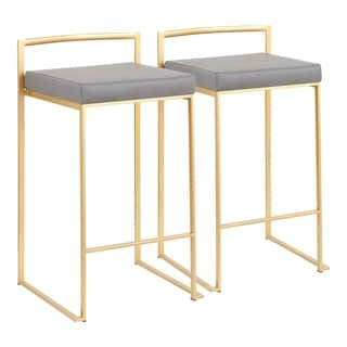 silver orchid forrest gold stackable counter stool