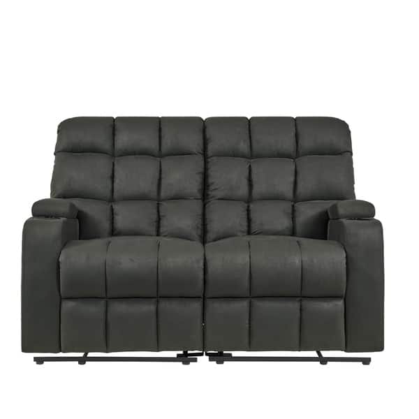 Copper Grove Bielefeld Grey 2 Seat Reclining Storage Loveseat 2 Seat 2 Seat Overstock 23122773