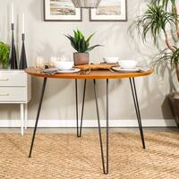 Carson Carrington Charlottenberg 46-inch Round Hairpin Leg Dining Table - 46 x 46 x 30h
