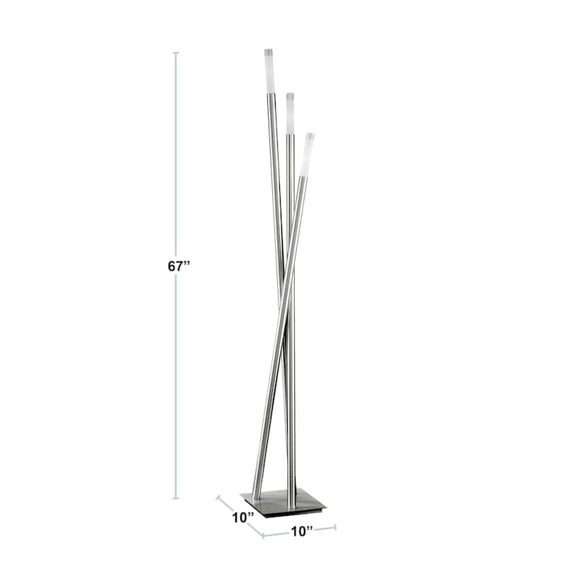 Strick & Bolton Peale 3-light Modern Icicle Floor Lamp