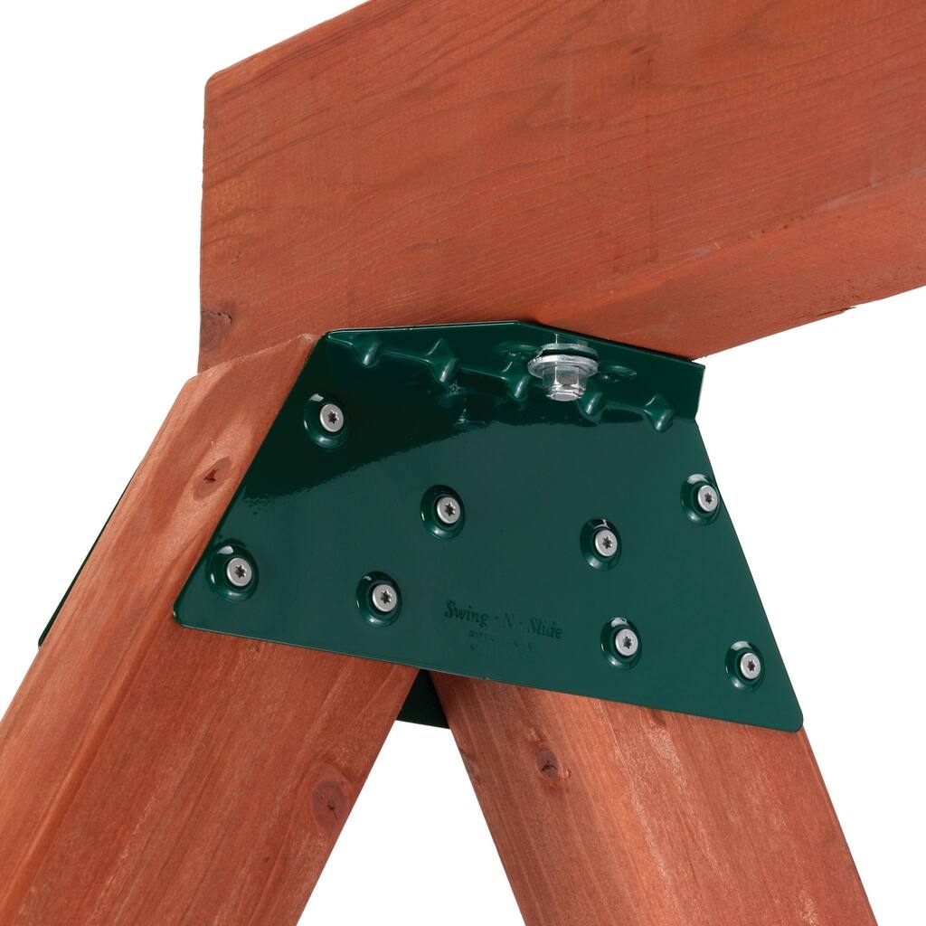 Swing-N-Slide EZ Frame Bracket for Wooden Swing Sets - 10" W x 4" H x 2" Lip