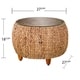 preview thumbnail 9 of 8, SEI Furniture Terraza Round Water Hyacinth Cocktail Table
